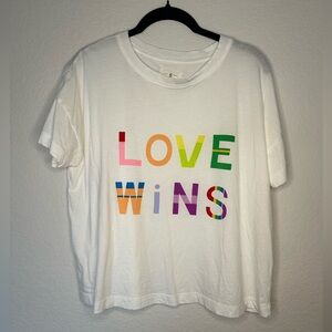 LGBTQIA+ Love Wins Gay Pride Boxy Tee Lou & Grey Shirt
